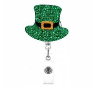 Porta Della Carta Del Badge Del Festival Irlandese Con Clip Metallo Per Impiegati Retrattile Bobine Retrattive Per Infermiere Retrattile
