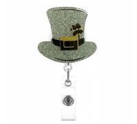 Porta Della Carta Del Badge Del Festival Irlandese Con Clip Metallo Per Impiegati Retrattile Bobine Retrattive Per Infermiere Retrattile