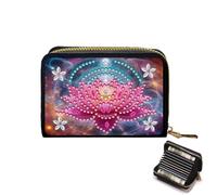 Porta della carta di credito Fioorky Diamudo Diamond Paint Portometrino Porta Worth con il supporto for carta di pittura a diamante con cermance borsetta for adulti Donne Craft Craft