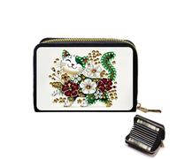 Porta della carta di credito Fioorky Diamudo Diamond Paint Portometrino Porta Worth con il supporto for carta di pittura a diamante con cermance borsetta for adulti Donne Craft Craft