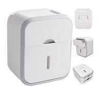 Porta della carta igienica autoadesiva impermeabile per la carta igienica per carta igienica a parete Porta del rotolo di toilette con cassetti niente distributore di asciugamani di carta per perfora