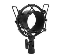 Porta della Clamp/Holder di Montaggio per Microfono in Lega di Alluminio con Clamp/Holder Anti-vibrazione per Microfono in studio: Si Adatta a 55-65 Mm Diametro, Ideale la Trasmissione e la