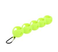 Porta della Pallina da Golf, Copertura per Pallina da Golf con Fibbia Clamp/Holder Sospesa Facile Accedere al Silicone Tenuta Palla da Allenamento 5 Pezzi (Green)