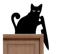 Porta Della Porta Del Gatto, Topper Della Porta Decorativa, Decorazione Del Muro Topper 20x17x0,5 Cm/7.87x6.69x0.2 Pollici Compatto E Elegante/versatile Decorazione Per Gli Abitanti Degli Appartamenti