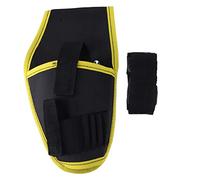 Porta della vita elettrica per trapano multifunzionale Strumento per utensili per utensili con cintura per elettriciani decorazioni per la casa manutenzione di costruzione 26x15 cm (Bordo giallo)
