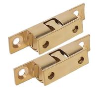 Porta dell'armadio, Chiusura a doppio rullo in ottone for ante di armadietti, multicolore, misure multiple, confezione da 10 pezzi(Gold-40mm,3PCS)