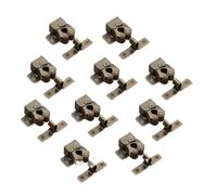 Porta dell'armadio, Doppio rullo for mobiletto e fermo for porta multicolore 2 pezzi(Bronze (10pcs))