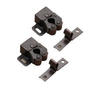 Porta dell'armadio, Doppio rullo for mobiletto e fermo for porta multicolore 2 pezzi(Red Bronze(2pcs))