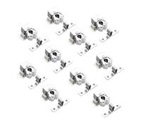 Porta dell'armadio, Doppio rullo for mobiletto e fermo for porta multicolore 2 pezzi(Silver (10pcs))