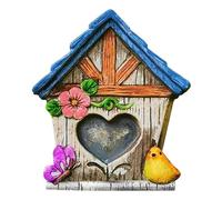 Porta delle fate da esterno per albero | Mini statue da giardino e arte del cortile - Ornamento da giardino in legno per il fondo degli alberi, per creare squisiti giardini delle fate per bambini e ba