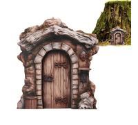 Porta Delle Fate Da Muro - Porta Delle Fate, Porta Delle Fate Degli Elfi | Porte Fatate In Legno, Scultura Da Patio, Porte Artistiche Da Giardino Fatate Per Alberi All'aperto, Ornamenti