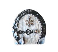 Porta delle fate da muro, porta in miniatura | Mini porta delle fate degli elfi,Porta da giardino in legno, accessori per la casa per la casa di Fariy all'interno e all'esterno
