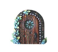 Porta delle fate da muro, porta in miniatura - Porta degli elfi della casa delle fate, porta dei mini gnomi - Accessori per la casa, porte artistiche per giardini artistici per alberi, deco