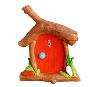 Porta delle fate da parete, incoraggia il gioco creativo fantasioso, ingresso con dipinto vivace, gancio per appendere piccoli in resina, piccola soglia della casa, per bambini