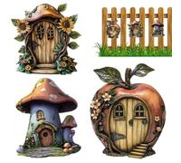 Porta delle Fate del Giardino Arredamento in Legno in Miniatura