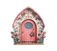 Porta delle fate in legno, porta delle fate per giardino delle fate, ornamenti per casa delle fate, albero, interni o esterni