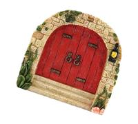 Porta delle fate,Ornamenti da giardino per cabina di porte di fate | Decorazione per la casa del giardino, decorazione da giardino magica per porta dell'albero della fata in miniatura di elfi