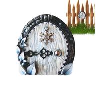Porta delle fate, porte delle fate per alberi all'aperto - Mini Porta Elfo Mini Ingresso - Accessori per la casa, porte artistiche per giardini artistici per alberi, decorazioni per il cort
