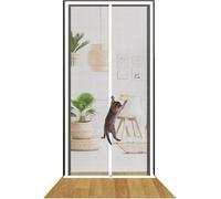 Porta dello Schermo Dell'animale Domestico Porta dello Schermo del Gatto Rete della Porta con Cerniera Rete della Porta Scorrevole del Gatto Nessuna Partizione del Chiodo La Partizi, D, 100x210cm