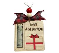 Porta Denaro Per Natale - Realizzato a Mano in Legno | Decorazione per Natale con Porta Denaro - Per I Bambini I Ragazzi Le Donne Gli Uomini Gli Amici La Famiglia La Casa Il Soggiorno La Camera Da