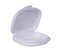 Porta Dentiera Scatola di immagazzinaggio for tutore da 10 pezzi Custodia for fermo dentale ortodontico Contenitore for denti Protesi Falsa protettiva(White-10PCS)