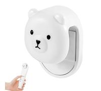 Porta dentifricio montato a parete - Supporto per dispenser con orsetto, organizer adesivo per tubi cosmetici, accessorio per il bagno | Adatto per l'arredamento del bagno, della me