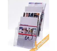 PORTA DEPLIANT DEPLIAN DA BANCO UFFICIO SCRIVANIA FORMATO A4 4 TASCHE PDB400