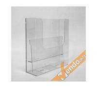 PORTA DEPLIANT DEPLIAN DA PARETE MURO F.TO A4 2 TASCHE VERTICALE PDP200
