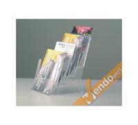 PORTA DEPLIANT DEPLIAN DA PARETE MURO F.TO A5 4 TASCHE VERTICALE PDP401