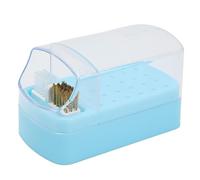 Porta detergente per esercitazioni per esercitazioni per il perforazione a prova di polvere base portatile bastoncino di salvamento spazio per i tecnici delle unghie ABS Materiale (Blue)