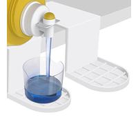 Porta-detersivo per bucato, confezione da 2 pezzi, dispenser per sapone in ordine, organizer a goccia per ammorbidente, liquido, beccuccio, in plastica, per conservare fogli di plastica