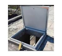 Porta Di Accesso Al Sottotetto Isolata Botola Di Accesso Al Tetto for Magazzini, Facile Da Installare E A Risparmio Energetico, Robusta E Con Serratura.(65x95cm/25.6x37.4in)