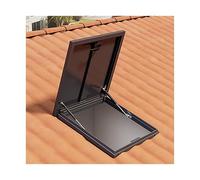 Porta Di Accesso Al Tetto Tagliafuoco Porta Di Accesso Botola for Tetti Piani Commerciali Con Serratura for Proprietà Residenziali E Commerciali, Apertura A 90°(75x55cm/29.5x21.7in)