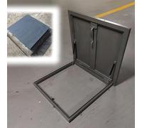 Porta di accesso alla mansarda, per soffitti e cantine, copertura per lucernario, finestra (dimensioni interne: 81,2 x 101,5 cm) per botola ed esportazione progetti