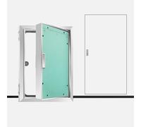 Porta di accesso con telaio in alluminio, installazione in cartongesso, pannello di ispezione nascosto, accesso al pozzo della soffitta/lavanderia, porta di manutenzione, 35 x 50 cm, durevole e facile