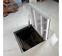 Porta di accesso da incasso in acciaio, 55,9 x 55,9 cm, con ventose, cancello interno segreto per ristrutturazione e rifugio, soluzione ideale per l'accesso al seminterrato