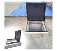 Porta di accesso impermeabile con molle a gas e serratura a scatto per un accesso sicuro al loft di emergenza e una soluzione durevole per l'apertura del tetto, 76,2 x 101,6 cm