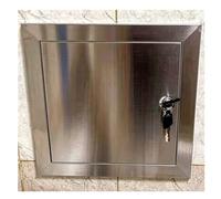 Porta di accesso in acciaio inox con serratura e chiave, pannello universale per parete/soffitto, copertura per cablaggio a scomparsa per esterni, barbecue, isola e uso domestico