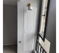 Porta di accesso isolata e impermeabile per soffitte con serratura, pannello nascosto, copertura idraulica/HVAC/elettrica (bianco, 51 x 112 cm) insonorizzata