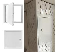 Porta di accesso rettangolare in alluminio con serratura, facile da installare, accesso di servizio durevole per ventilazione, impianto idraulico e accesso al contatore, ideale per progetti di