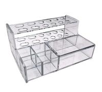 Porta di accessori per siringhi in resina di resina composita Porta organizzatore per distributore di applicatore chiaro per accessori a siringhe composite