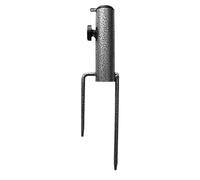 Porta Di Ancoraggio Ombrello - Design In Ferro Spray Smerigliato Da 310 G, Morsetto Regolabile Rotondo Per Pali Fino A 1,4 Pollici | Base Ombrello Da Giardino Patio Esterno, Supporto Per Terra In Spia