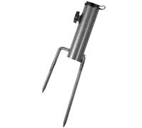 Porta di Ancoraggio Ombrello - Supporto in Acciaio per Patio -umbrelle | Tendi a Vite di Ombrello-Terreno | in Acciaio Ombrello da Patio | Sta con 2 forchette per Spiaggia Estiva,