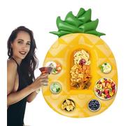 Porta Di Bevande Gonfiabili | Pieno Di Tazza Colorato Galleggiante A Forma Di Ananas | Vassoio Stabile Decorativo In Piscina, Tappetino A Sottobicchiere Multifunzionale Per Bevande Alla Festa Della śp