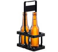 Porta Di BirraPortatile - Cesto Di BirraPieghevole, Porta Bottiglia Portatile | 2 Bottiglie Per Birra, Vino O Whisky, Ideale Per Gite In Campeggio, Feste Per Barbecue, Picnic, Bar All'aperto Ed Even