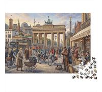 Porta di Brandeburgo a Berlino Puzzle 1000 Pezzi, Gioco da Tavolo