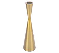 Porta di Candele Geometriche in Alluminio Singolo in Alluminio Slim Wit Oro Decorazione Conica in Oro Creativa Candelabella Geometrica Una Testa per la Vetrina della Finestra Modella, Candelabuso di