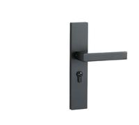 Porta di casa nera in lega di zinco camera da letto interna porta in legno serratura pistola grigio silenzioso mobili con serratura magnetica(Yahei 50 copper)