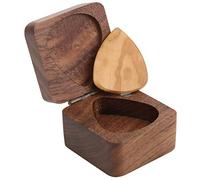 Porta di chitarra, chitarra Pick Storage Box Organizzatori di gioielli in legno Accessori per basso per basso per uomini da donna