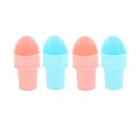 Porta di cono gelato Scooper Mini coni gelati riutilizzabili in posizione verticale per raccogliere crema di crema di crema di yogurt grovosa set blu rosa blu di 4 divertimento